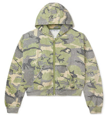 Vale Forever Crystal Camo Work Jacket Green
