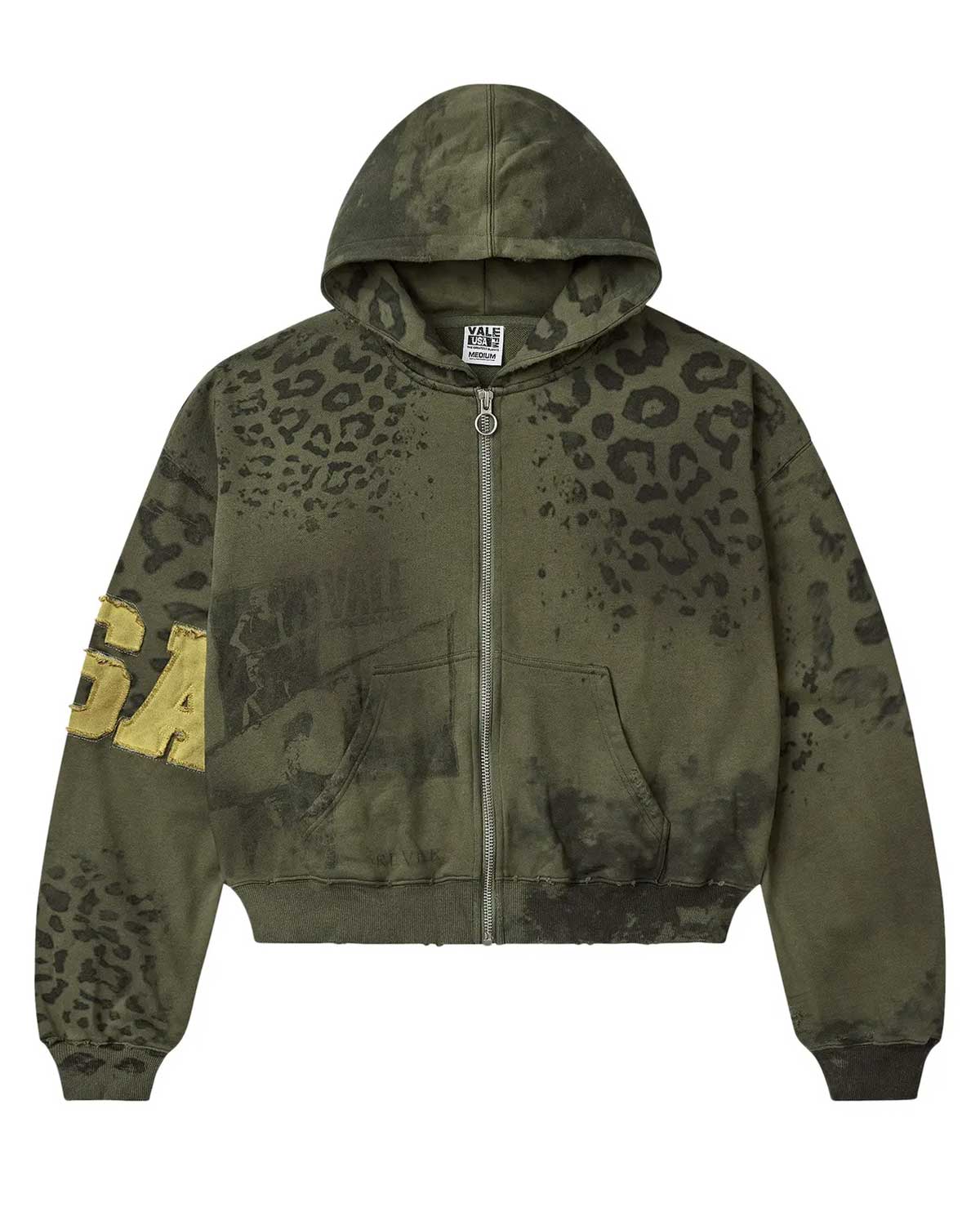 Vale Forever Safari Zip Up Hoodie Green